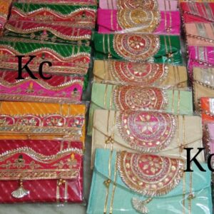 Ajrakh, Plain and Lehariya Gota patti work_1