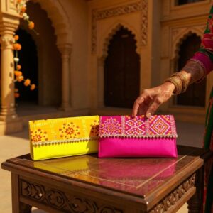 Bandhani Cloth Envelope