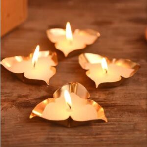 Diya with Leaf Shape