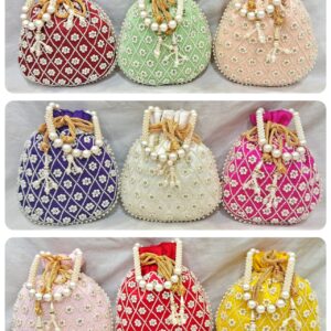 Pearl Potli with Work