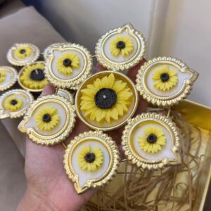 Sunflower Diya Urli